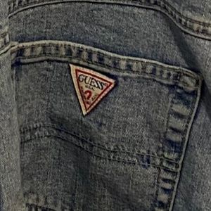 Vintage guess overall shorts